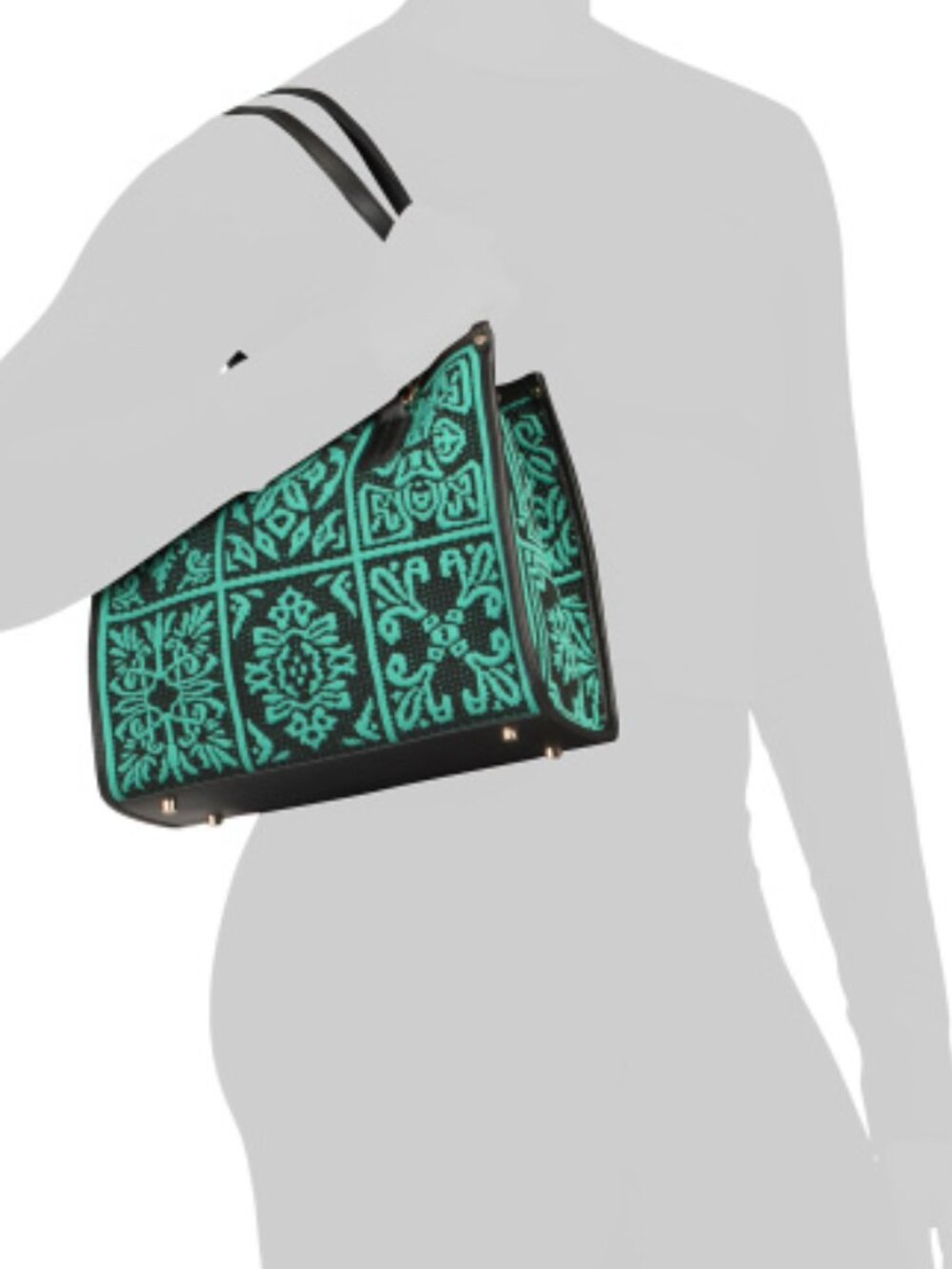 MY BEST BAG Made In Italy Medium Crochet Tote With Double Handles NWT